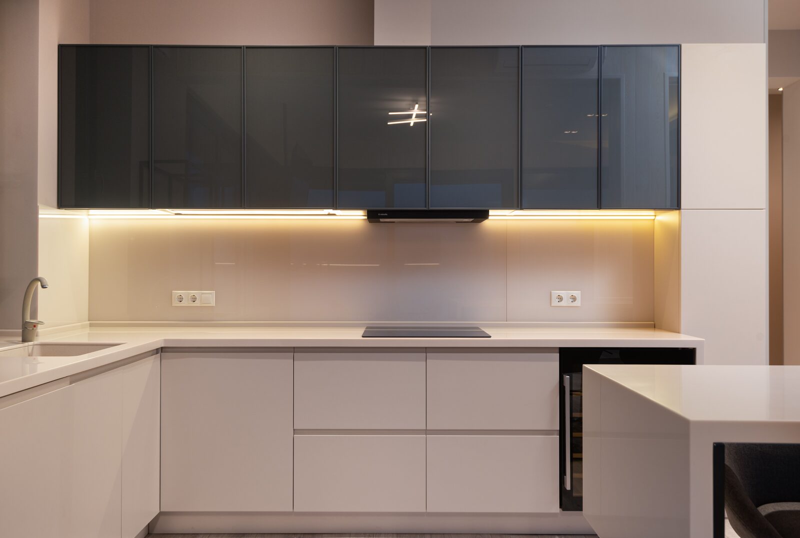 Dark gloss kitchen Gurgaon
